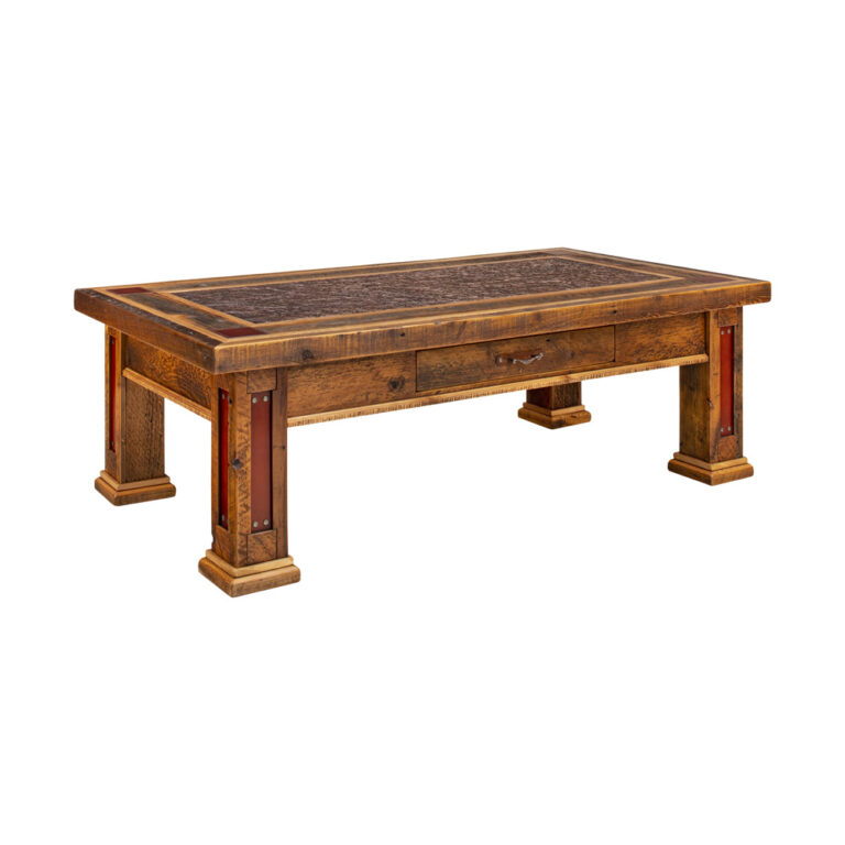 Teton Rectangle Cocktail Table - Rustic Reclaimed Wood Furniture