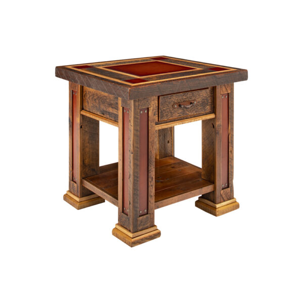 Teton Square End Table - Rustic Reclaimed Wood Furniture